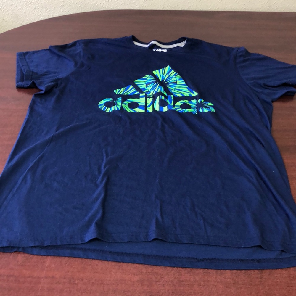 NWOT adidas climalite shirt navy blue